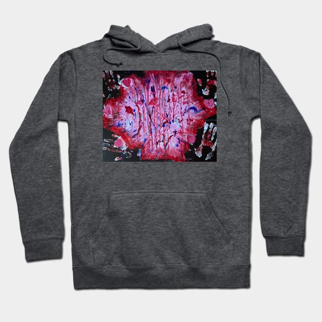 Heart Attacked Hoodie by Shaky Ruthie's Art from the Heart
